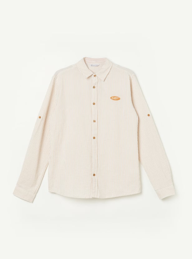 FAME FOREVER Boys Striped Shirt
