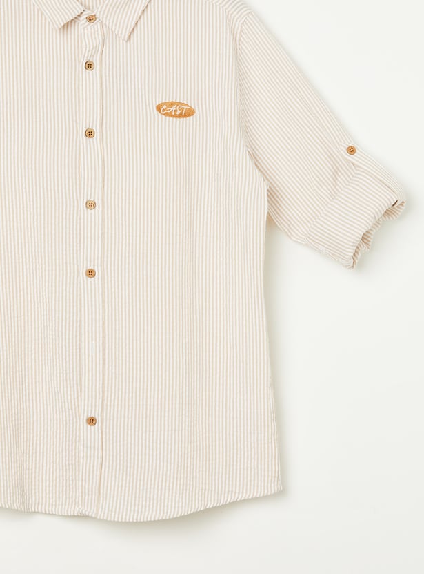 FAME FOREVER Boys Striped Shirt
