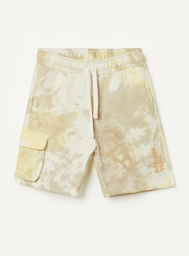 FAME FOREVER Boys Tie & Dye Regular Shorts