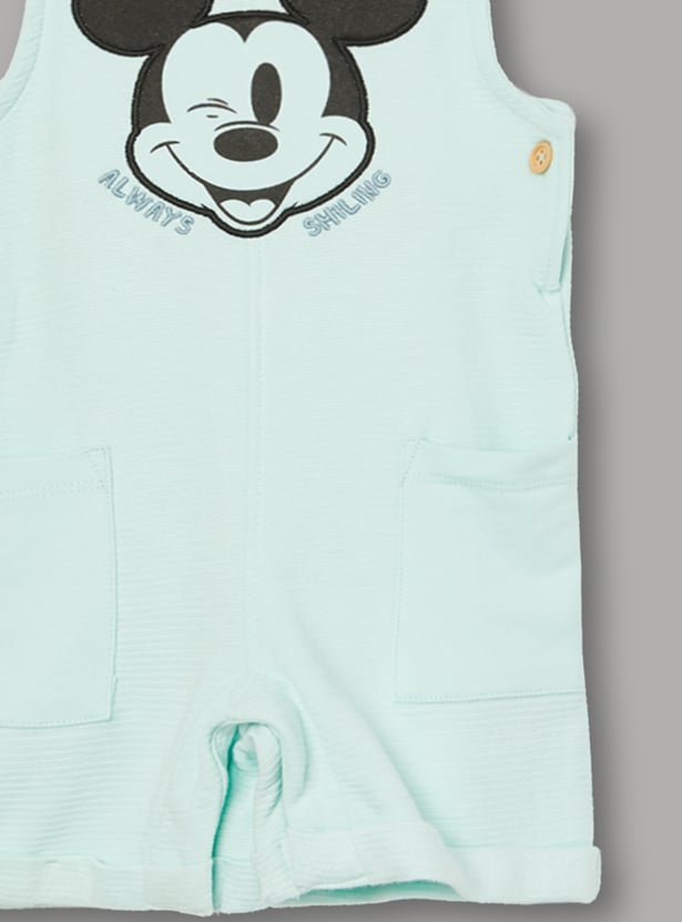 FAME FOREVER Boys Mickey Mouse Dungaree with T-shirt