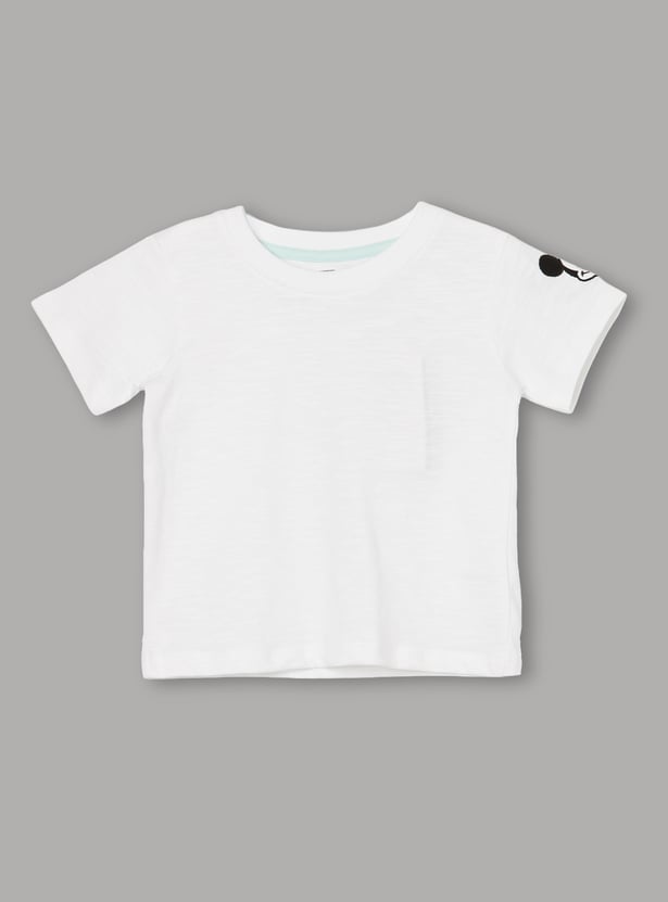 FAME FOREVER Boys Mickey Mouse Dungaree with T-shirt