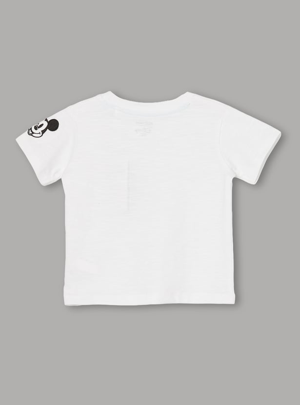 FAME FOREVER Boys Mickey Mouse Dungaree with T-shirt