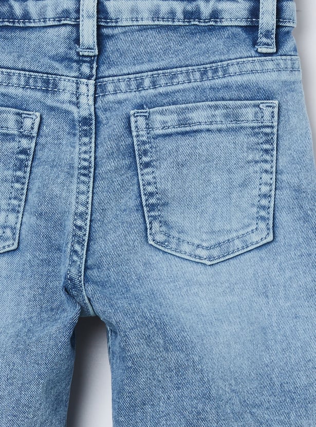 FAME FOREVER Girls Embroidered Jeans
