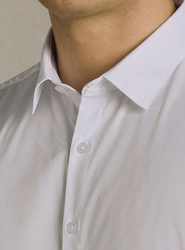 LOUIS PHILIPPE Solid Slim Fit Formal Shirt