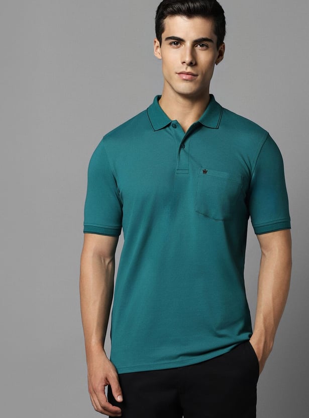 LOUIS PHILIPPE Solid Polo T-shirt