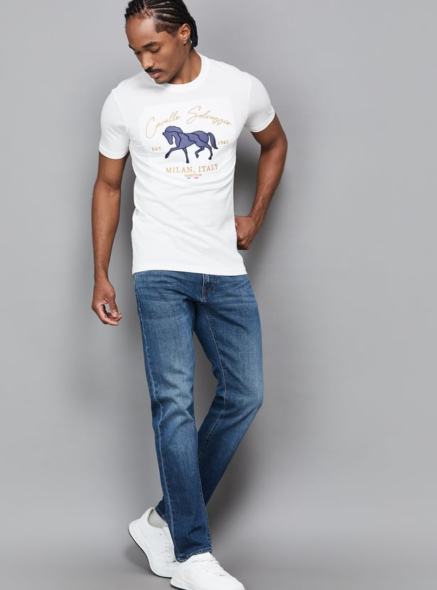 US POLO ASSN Washed Slim Tapered Jeans