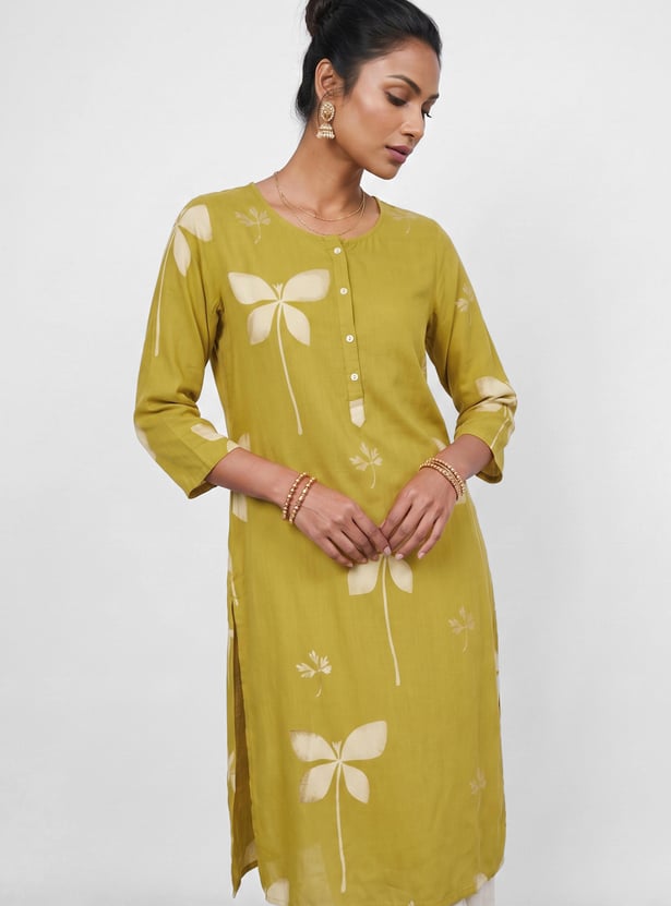 MELANGE Ethnic Motif Straight Kurta