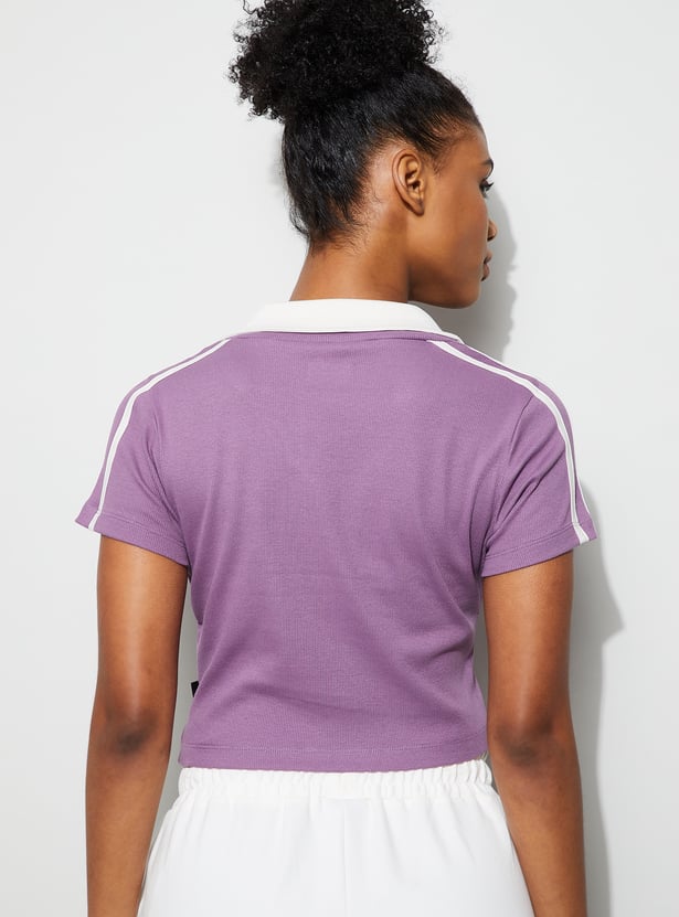 KAPPA Typographic Print Crop T-shirt