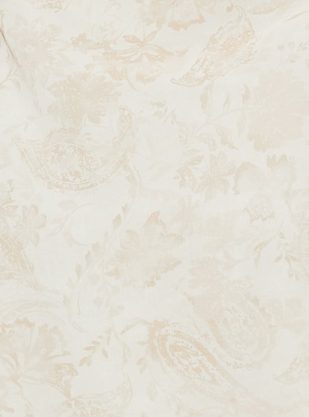 GINGER Paisley Print Asymmetric Dress