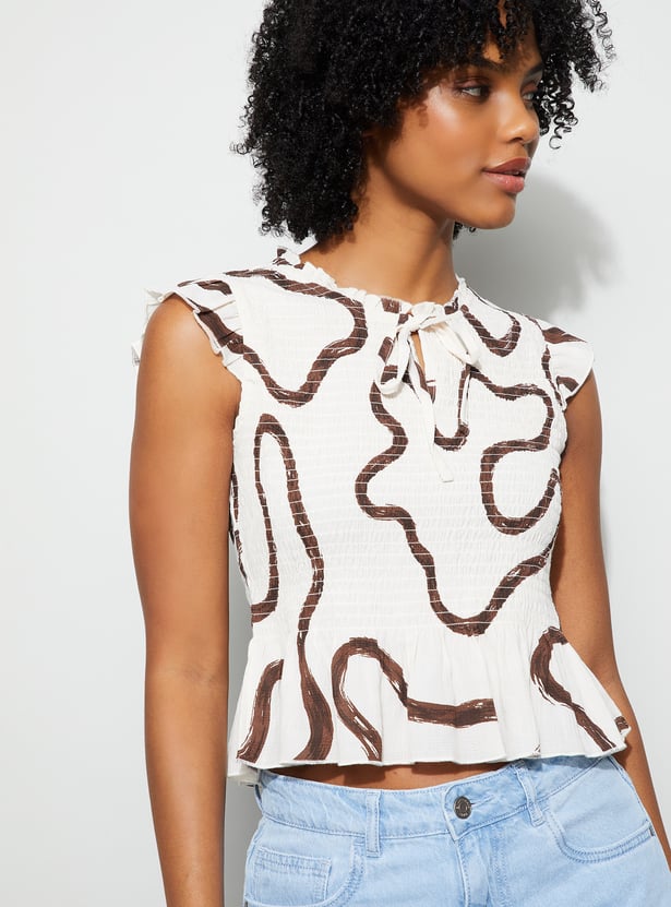 GINGER Smocked Top