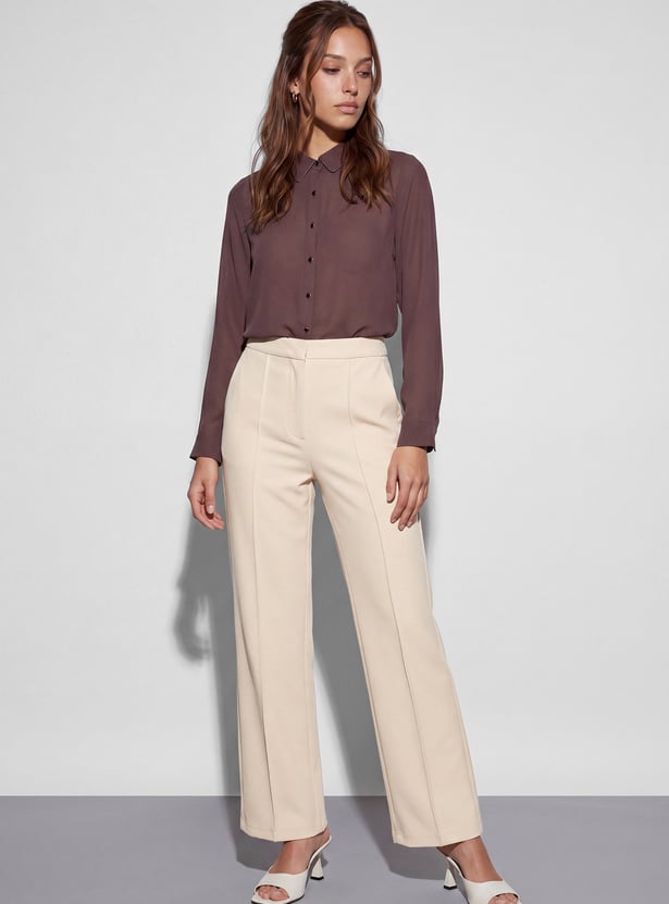 CODE CLASSIC Knit Flat Front Trousers