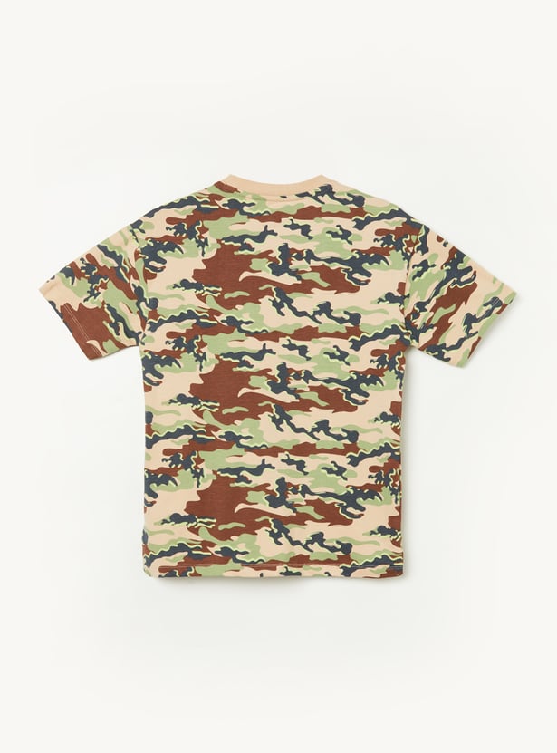 KAPPA Boys Camouflage Print T-shirt