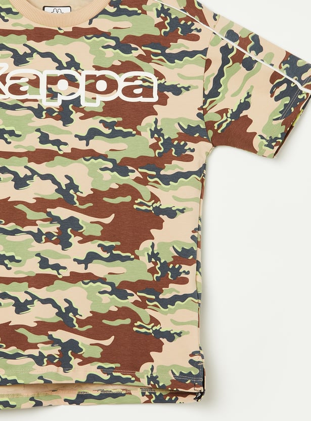 KAPPA Boys Camouflage Print T-shirt