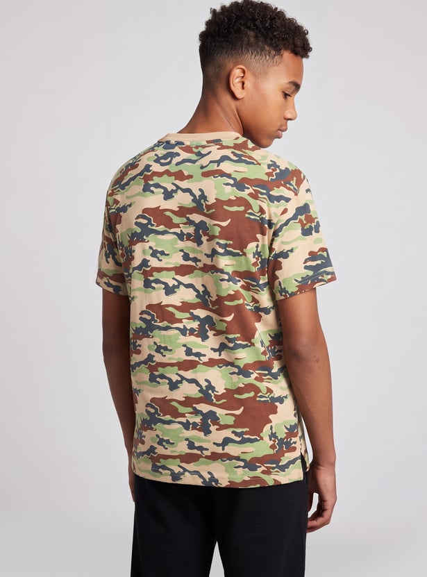 KAPPA Boys Camouflage Print T-shirt