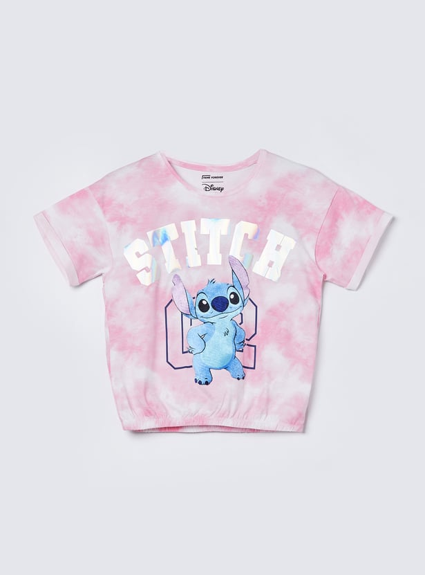 FAME FOREVER Girls Lilo & Stitch T-shirt