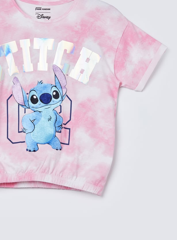 FAME FOREVER Girls Lilo & Stitch T-shirt