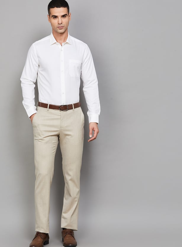 LOUIS PHILIPPE Textured Slim Fit Formal Shirt