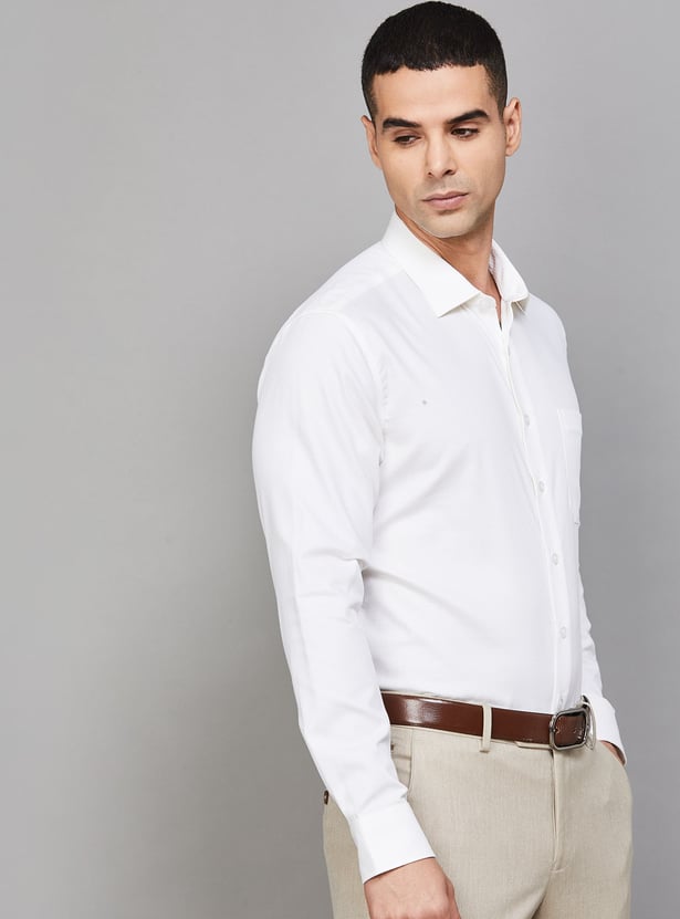 LOUIS PHILIPPE Textured Slim Fit Formal Shirt
