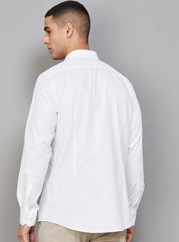 LOUIS PHILIPPE Textured Slim Fit Formal Shirt