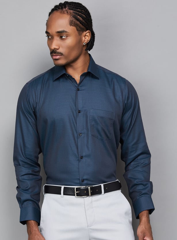 VAN HEUSEN Patterned Regular Fit Formal Shirt