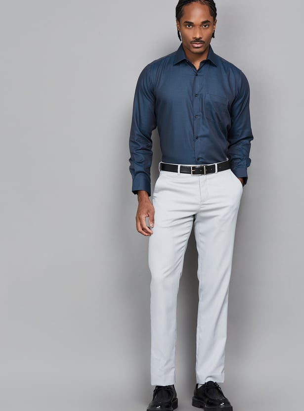 VAN HEUSEN Patterned Regular Fit Formal Shirt