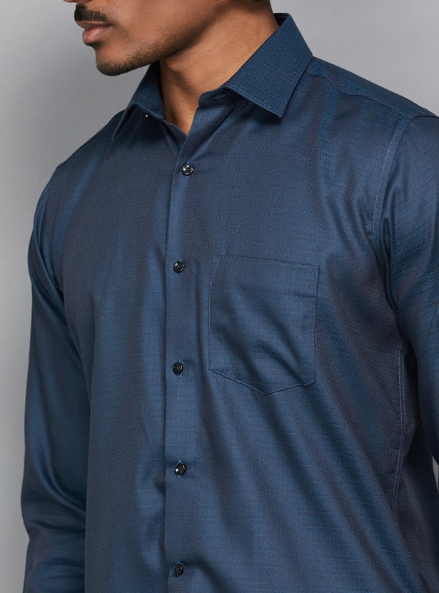 VAN HEUSEN Patterned Regular Fit Formal Shirt