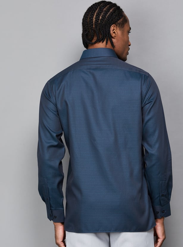VAN HEUSEN Patterned Regular Fit Formal Shirt