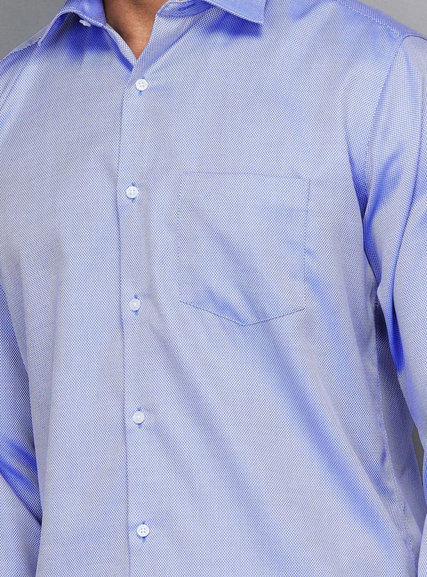 VAN HEUSEN Textured Regular Fit Formal Shirt