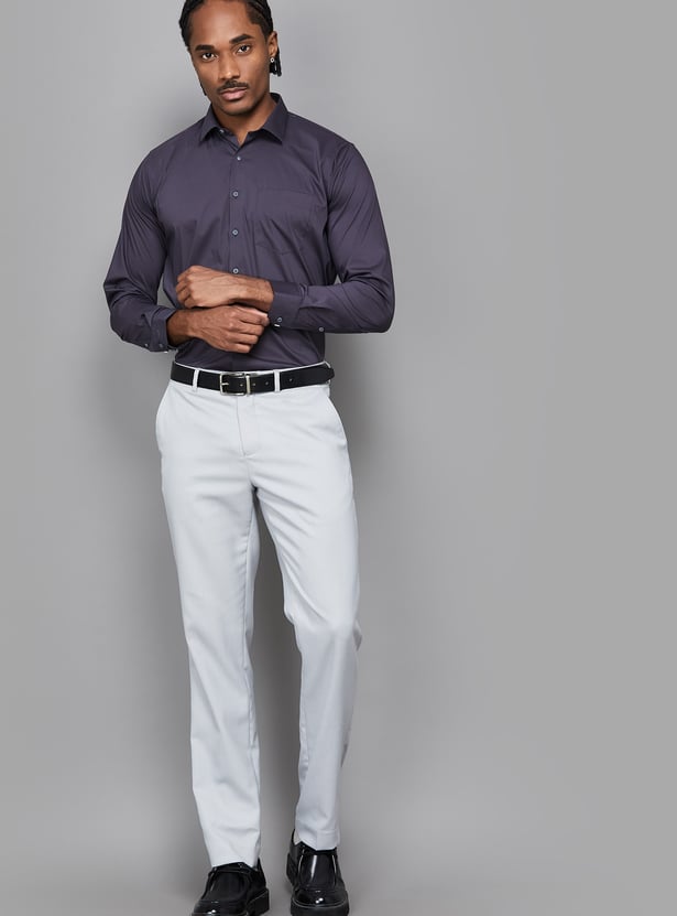 VAN HEUSEN Solid Slim Fit Formal Shirt