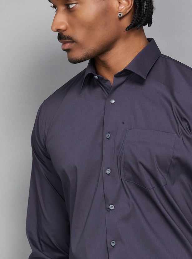 VAN HEUSEN Solid Slim Fit Formal Shirt