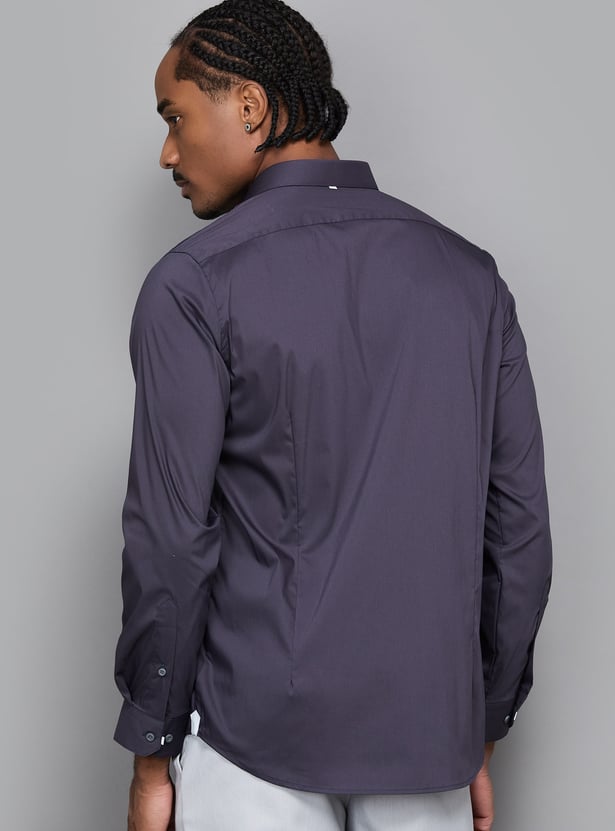 VAN HEUSEN Solid Slim Fit Formal Shirt