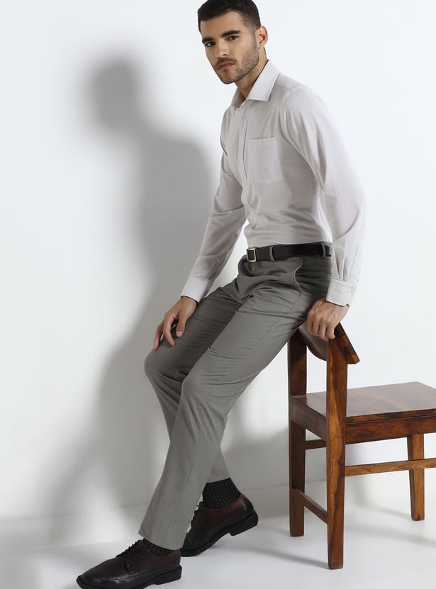 BLACKBERRYS Striped Slim Fit Formal Shirt