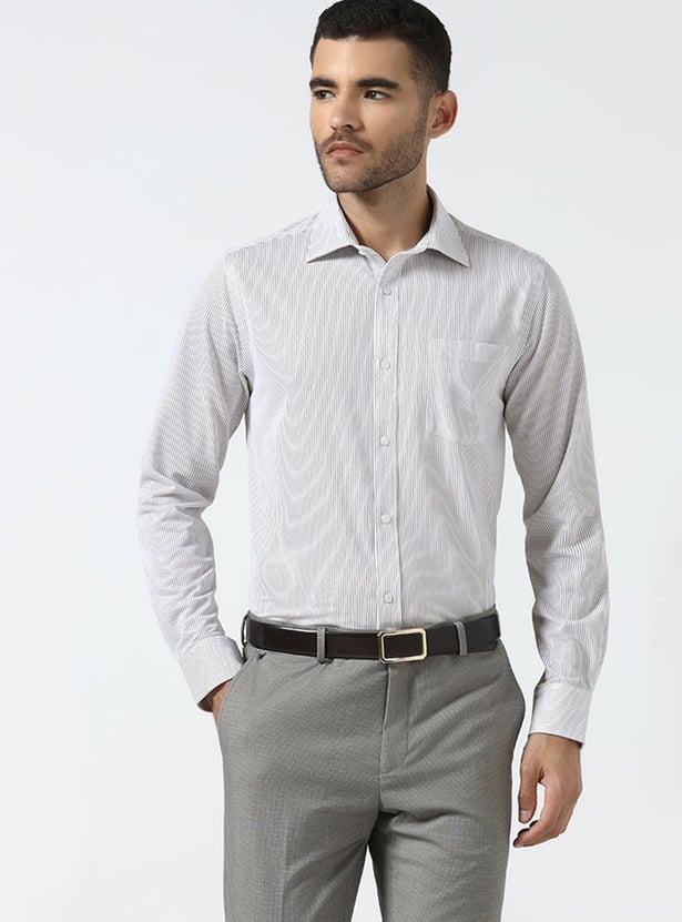 BLACKBERRYS Striped Slim Fit Formal Shirt
