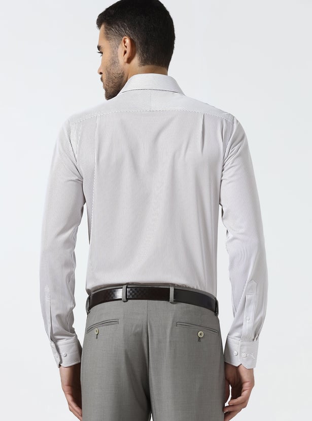 BLACKBERRYS Striped Slim Fit Formal Shirt