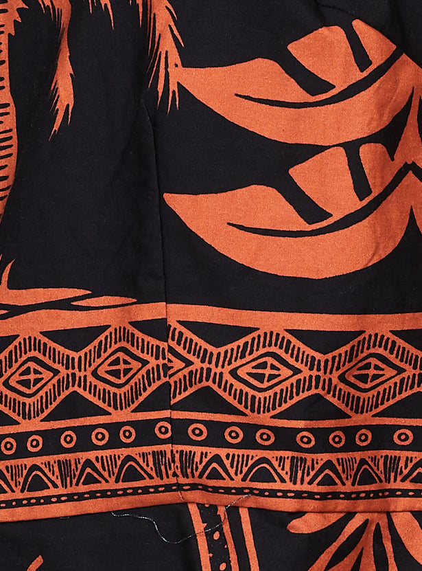 VERO MODA Tropical Print A-Line Dress