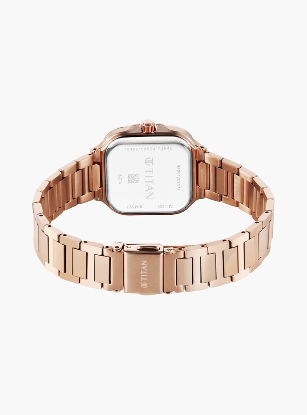 TITAN Slim Square Stainless Steel Analog - NU95291WM01