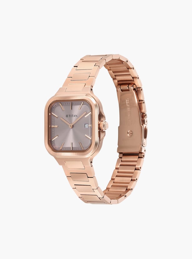 TITAN Slim Square Stainless Steel Analog - NU95291WM01