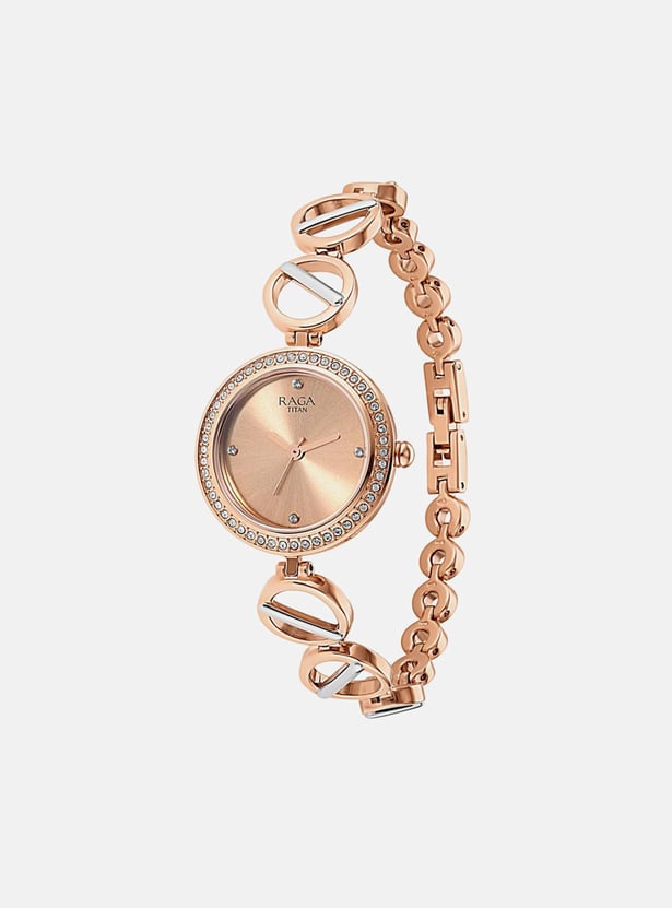 TITAN Raga - Viva Iv Phase Ii Metal Analog Watch - NU2643KM01