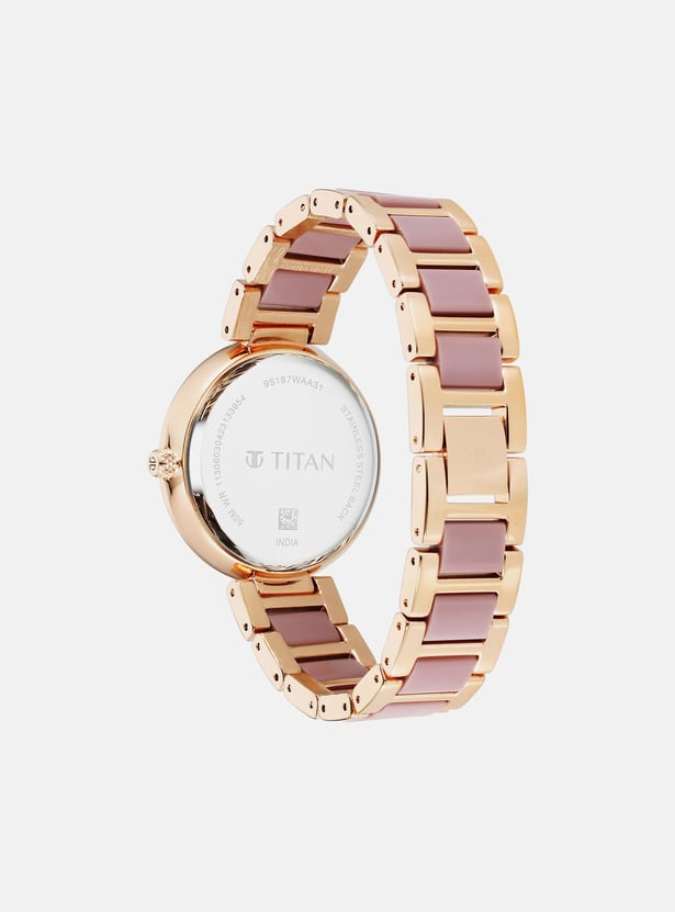 TITAN Acetate Embellished Multifunction Watch - NU95187KD02