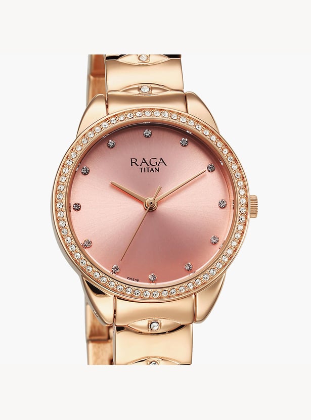 TITAN Raga Showstopper Embellished Analog Watch - NU95281WM01