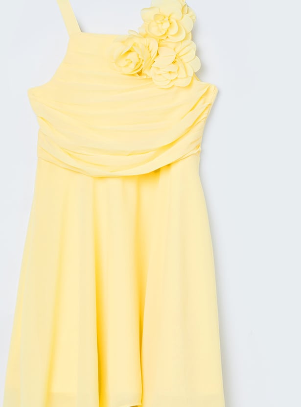 FAME FOREVER Girls Floral Applique Dress