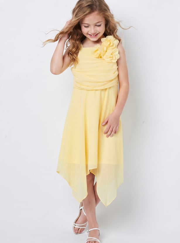 FAME FOREVER Girls Floral Applique Dress