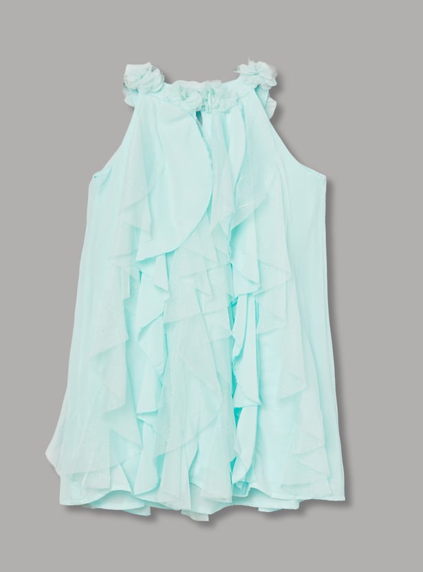 FAME FOREVER Girls Ruffles A-Line Dress