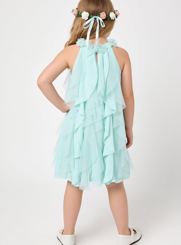 FAME FOREVER Girls Ruffles A-Line Dress