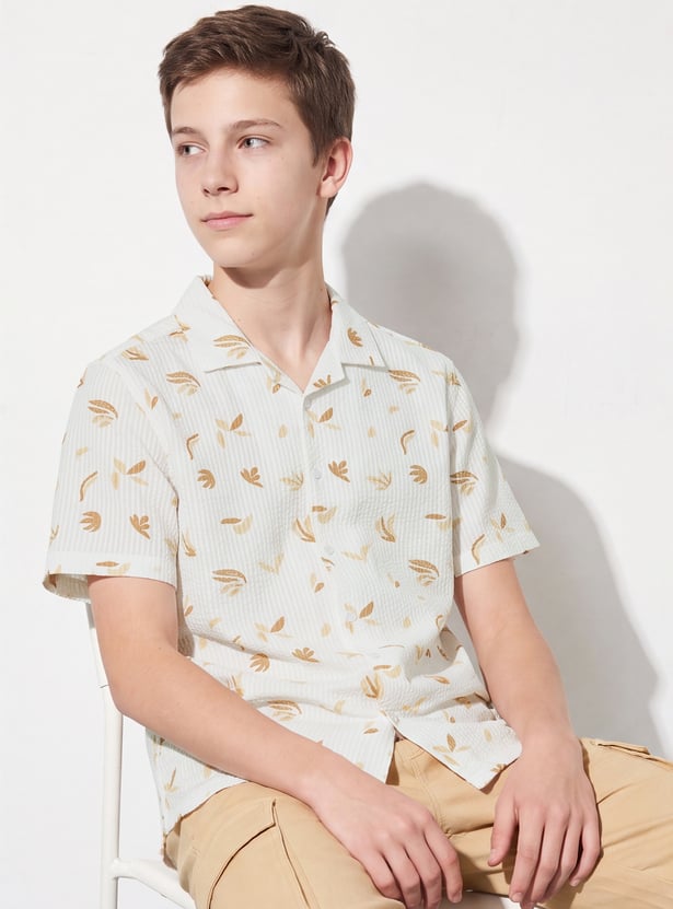 FAME FOREVER Boys Printed Shirt