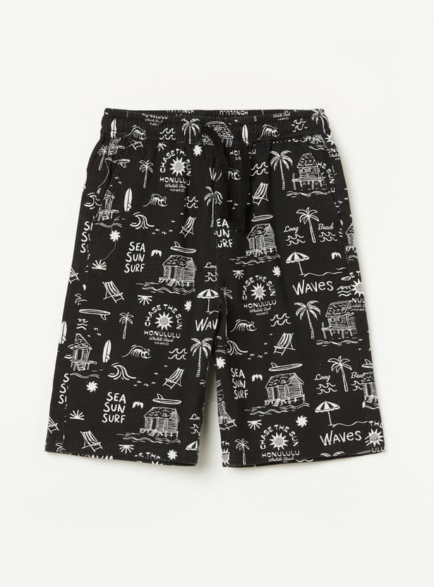 FAME FOREVER Boys Graphic Print Regular Shorts