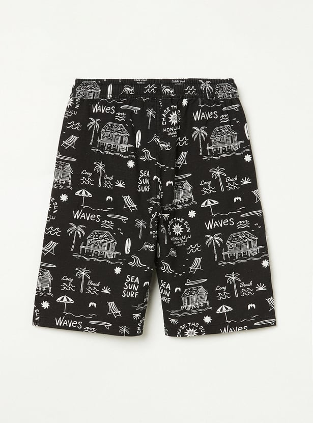 FAME FOREVER Boys Graphic Print Regular Shorts