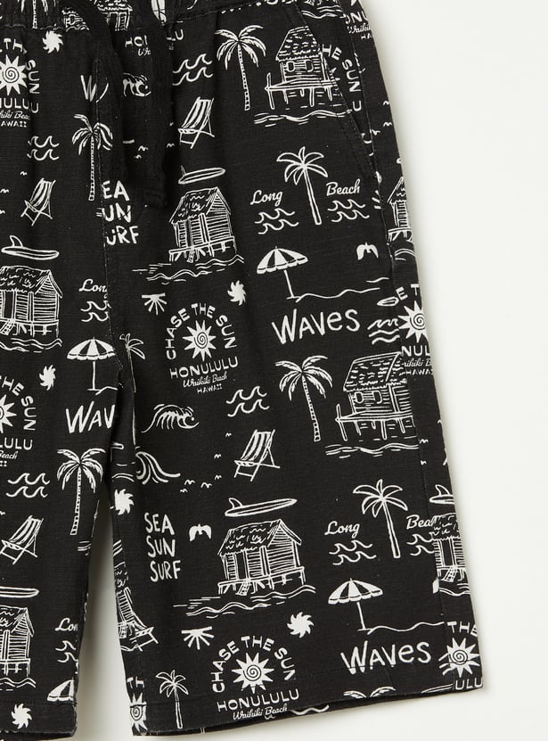 FAME FOREVER Boys Graphic Print Regular Shorts