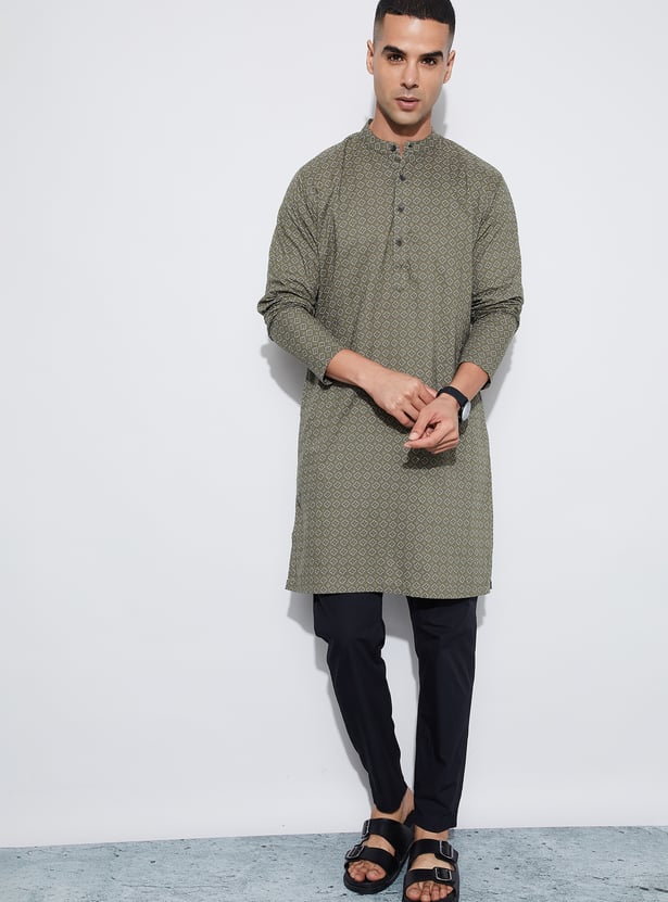 MELANGE Printed Straight Kurta