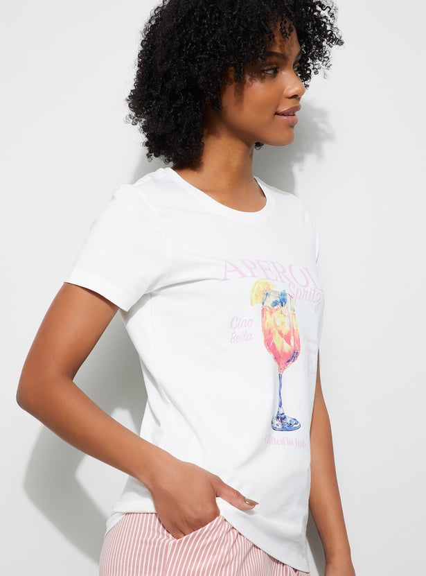 GINGER Printed Lounge T-shirt